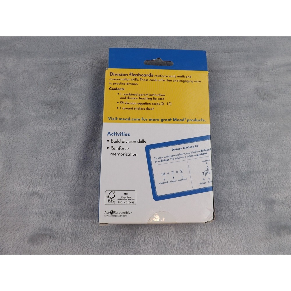 Math Flash Cards Grades Kindergarten - 4th  Set of‎ Four - Picture 5 of 10